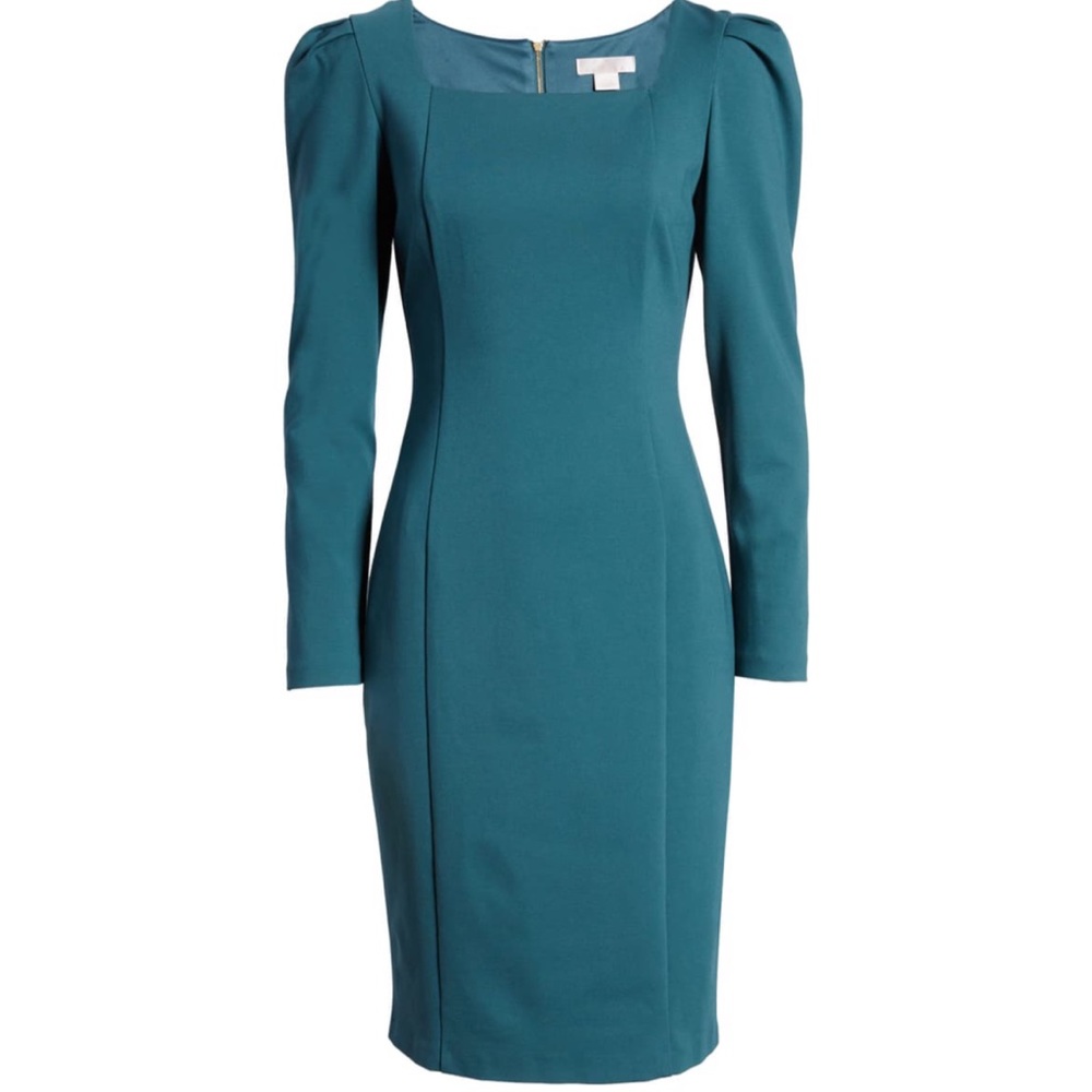 Rachel Parcell Square Neck Long Sleeve Ponte Dress - Picture 3 of 16